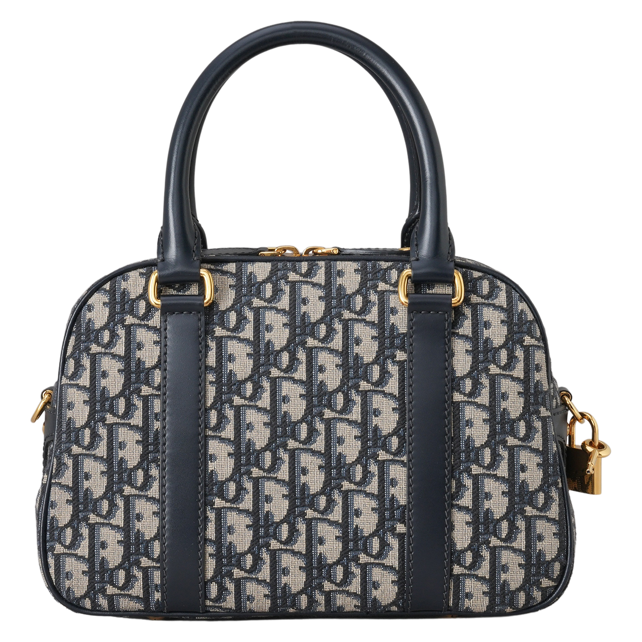 CHRISTIAN DIOR(USED)디올 오블리크 D VIBE 볼링 미디움 백